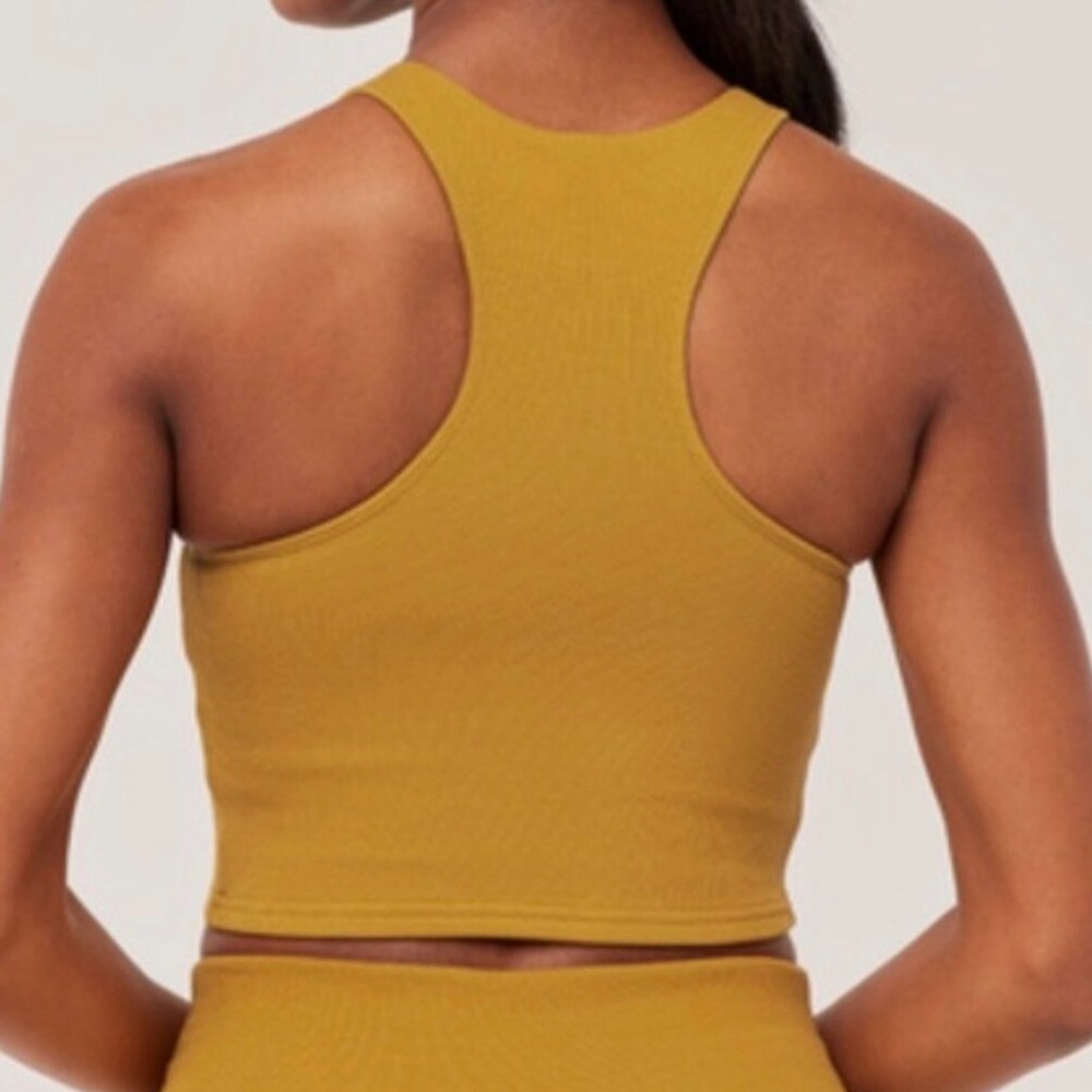 Pact Chai Ribbed Tank Top - Picture 3 of 7